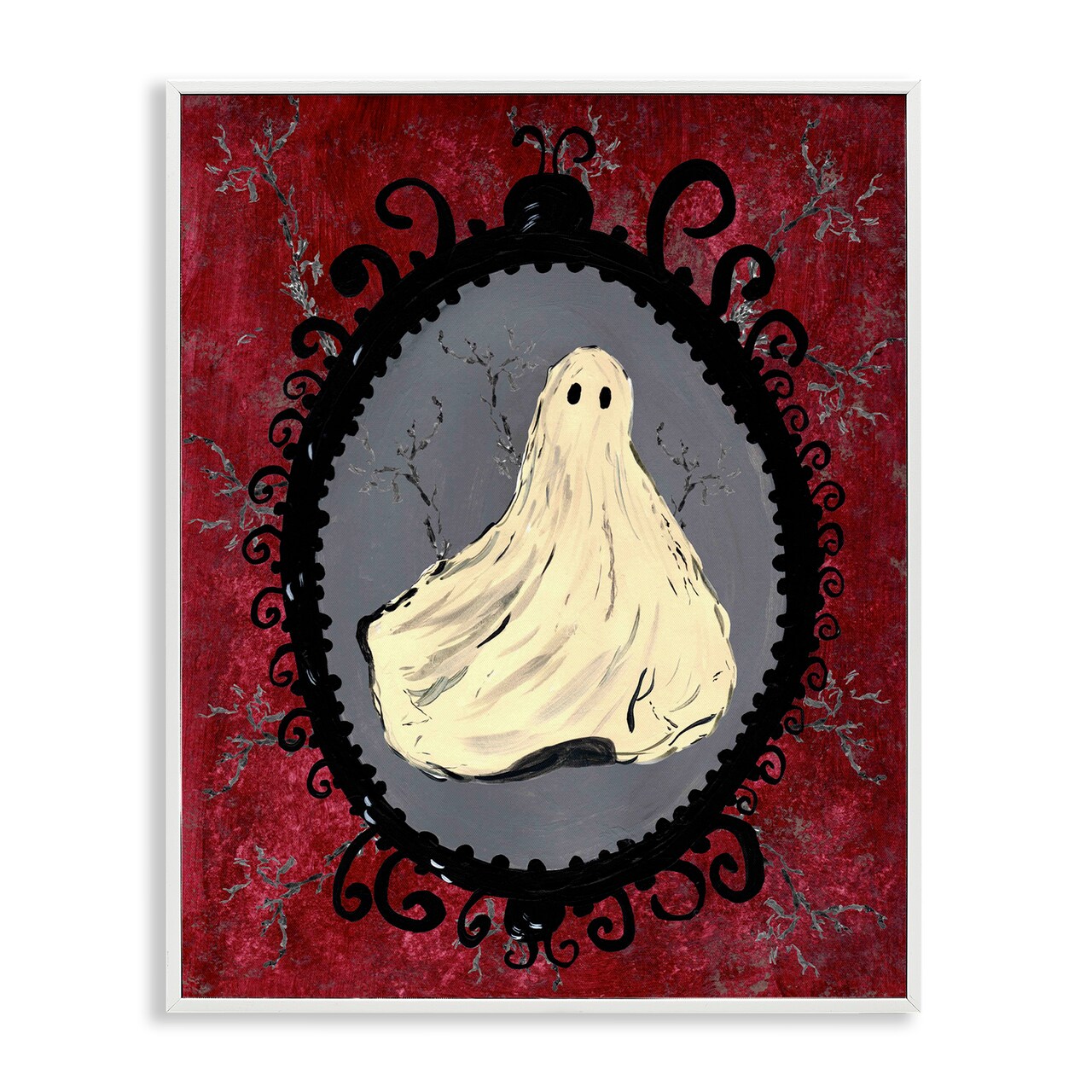 Stupell Industries Gothic Vintage Ghost Framed Giclee, design by Kara Keller Designs